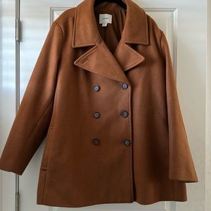 Old Navy brown camel button up coat plus size 2x
